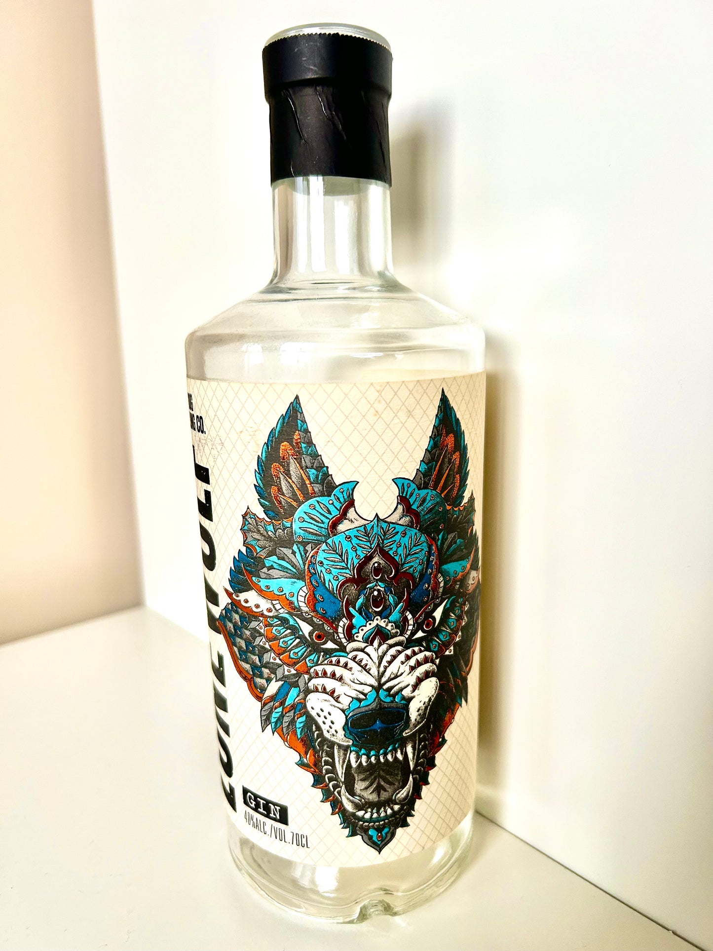 Lonewolf Gin Bottle Lamp