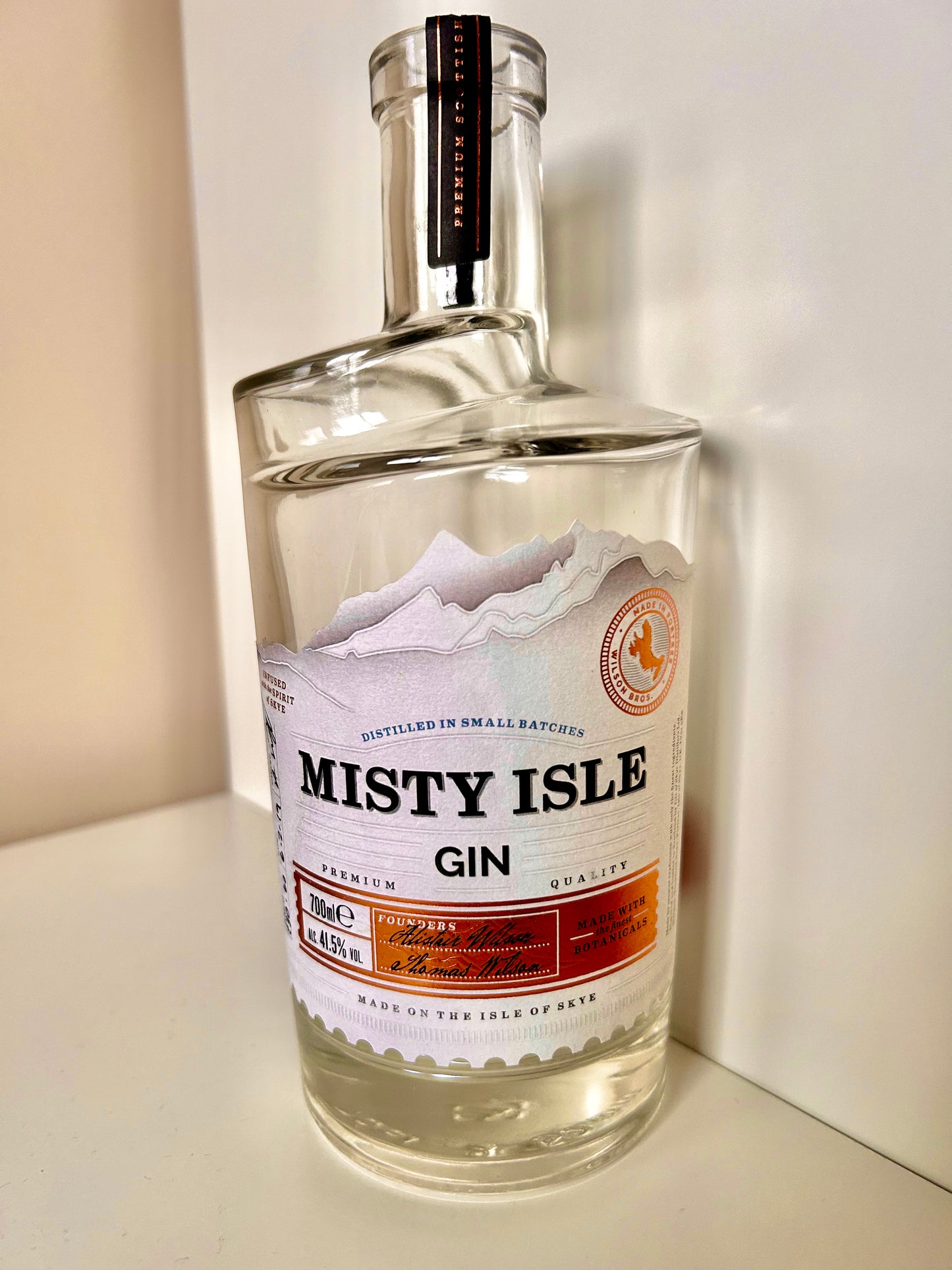 Misty Isle Gin Bottle Lamp