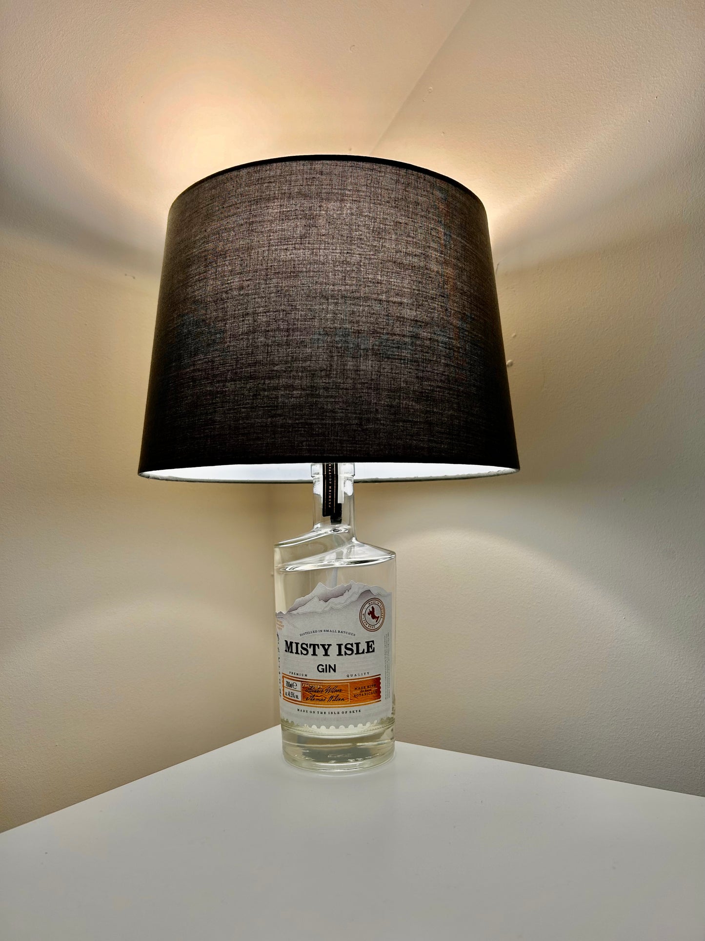 Misty Isle Gin Bottle Lamp