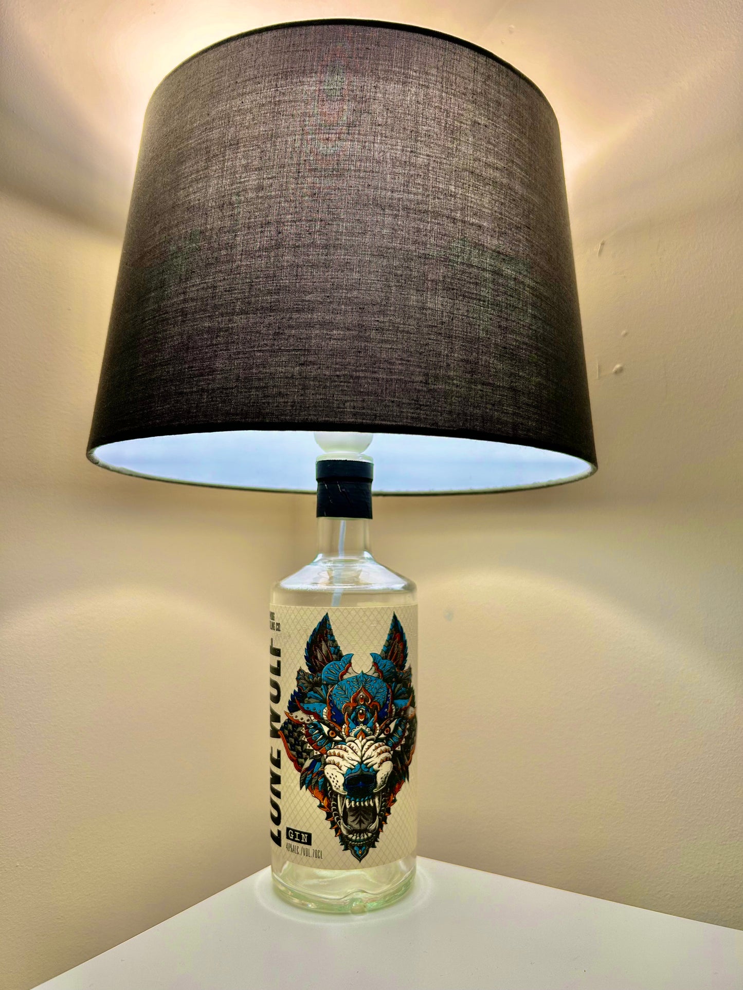 Lonewolf Gin Bottle Lamp