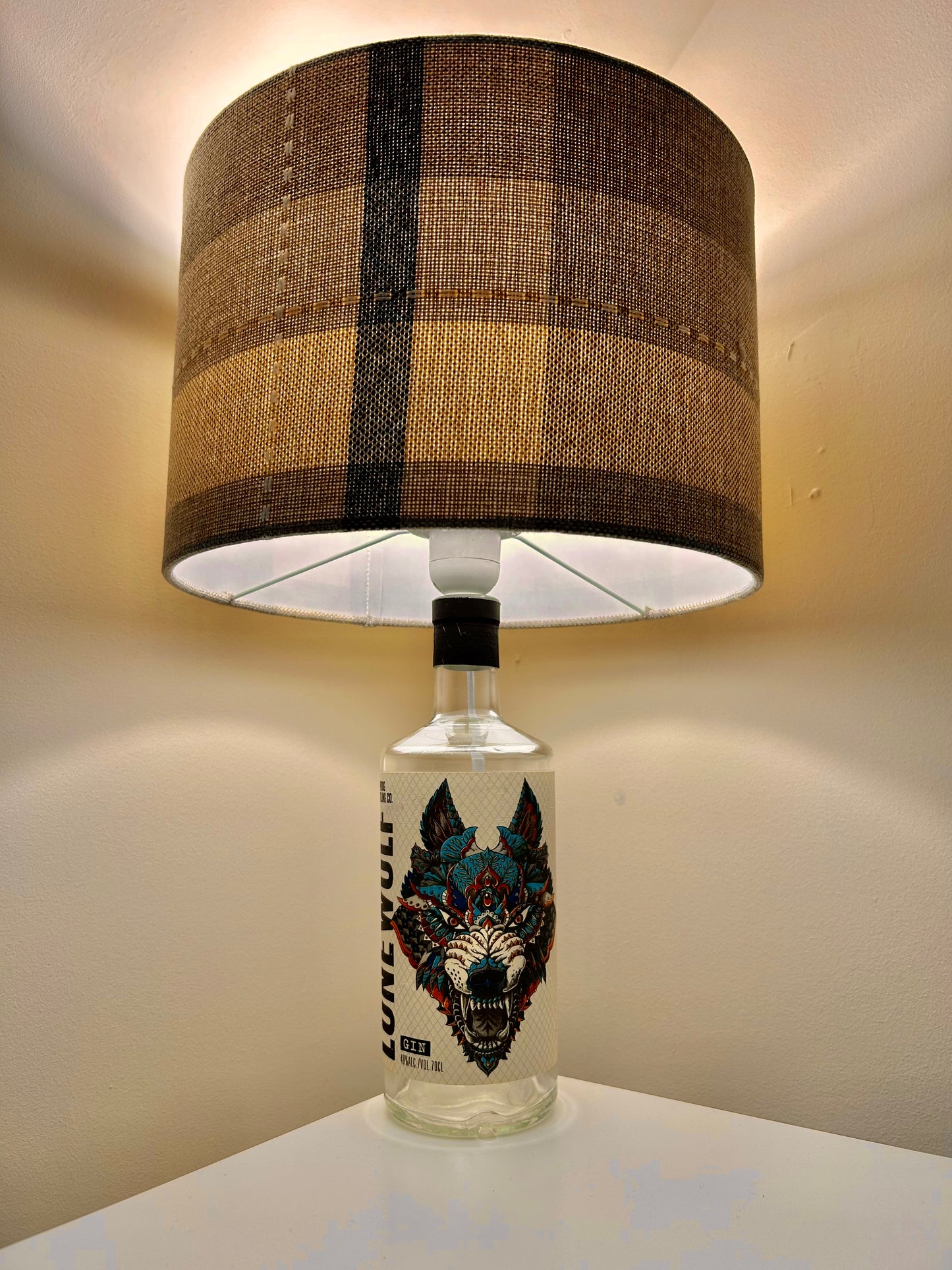 Lonewolf Gin Bottle Lamp